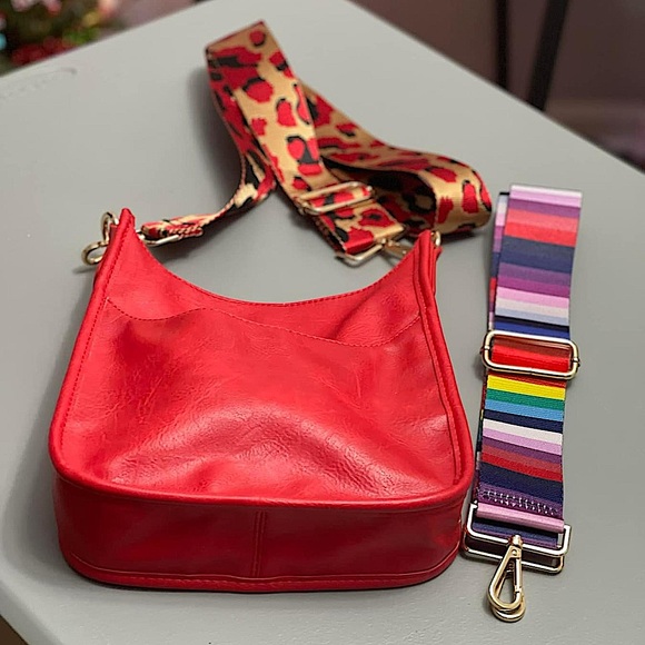 Ahdorned Bags Ahdorned Medium Faux Leather Crossbody With Extra